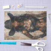 女性のカーボーイビベス22 薄葉紙 (クラフト)