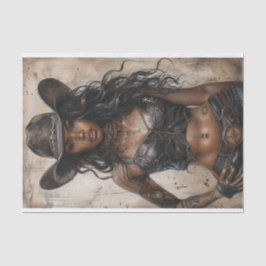 女性のカーボーイビベス25 薄葉紙