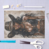 女性のカーボーイビベス26 薄葉紙 (クラフト)