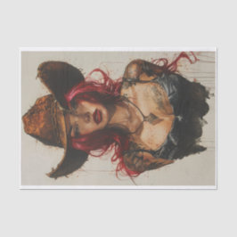 女性のカーボーイビベス29 薄葉紙