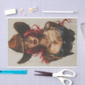 女性のカーボーイビベス29 薄葉紙 (クラフト)