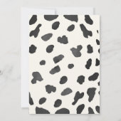 女性のカーボーイピンクウエスタンロデオベビーシャワー招待状 招待状 (裏面)