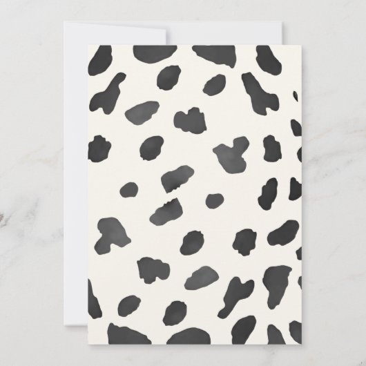 女性のカーボーイピンクウエスタンロデオベビーシャワー招待状 招待状 (裏面)