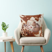 女性のカーボーイピンククリームブラウンコウィドフローラハット クッション (椅子)