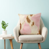 女性のカーボーイピンククリームブラウンコウィド クッション (椅子)