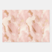 女性のカーボーイピンククリームブラウンコウィド ラッピングペーパーシート (正面3)