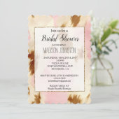 女性のカーボーイピンククリームブラウンコウィド 招待状 (スタンド正面)