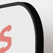 女性のカーボーイピンクダラステキサス州ブーツテキサン ピックルボールラケット (左詳細)