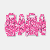 女性のカーボーイピンクバンダナパターンパーティーの好意ボックス フェイバーボックス (折り畳みなし)