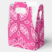女性のカーボーイピンクバンダナパターンパーティーの好意ボックス フェイバーボックス (オープン)