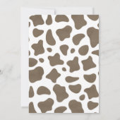 女性のカーボーイピンクファーストロデオバースデーパーティーの招待 招待状 (裏面)