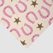 女性のカーボーイピンクホースシューシャーリフスターカントリーテキサス州 薄葉紙 (詳細)