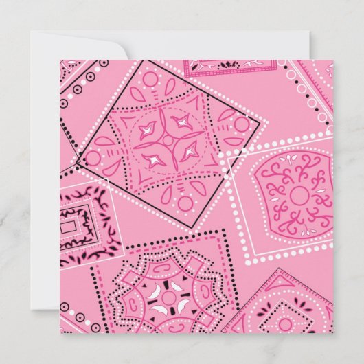 女性のカーボーイピンク金ゴールド蹄鉄女性のカーボーイベビーシャワー 招待状 (裏面)