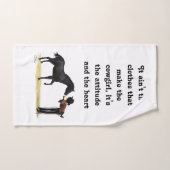 女性のカーボーイピンナップ付き手拭き ハンドタオル (ハンドタオル)