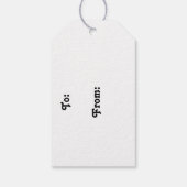 女性のカーボーイピンナップ付き馬ギフトラベル ギフトタグ (裏面)