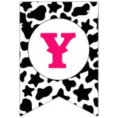 女性のカーボーイファーストロデオピンク バンティングフラッグ (第3の旗)