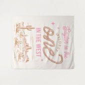 女性のカーボーイファースト誕生日タペストリー タペストリー (正面(横))