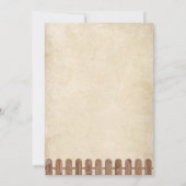 女性のカーボーイファースト・ロデオ1st誕生日招待状 招待状 (裏面)