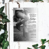 女性のカーボーイフェンスバーンクインセアニラ招待状 招待状