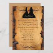 女性のカーボーイブライドカスタムレズビアン結婚式招待状 招待状 (正面/裏面)