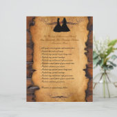 女性のカーボーイブライドカスタムレズビアン結婚式 プログラム (スタンド正面)