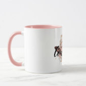 女性のカーボーイブラウンウエスタンカウボーイハット マグカップ (左)