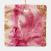 女性のカーボーイブラウンコーウィドウェスタンカウボーイブーツ セラミックオーナメント (裏面)