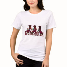 女性のカーボーイブリーズメイドバイブTシャツ