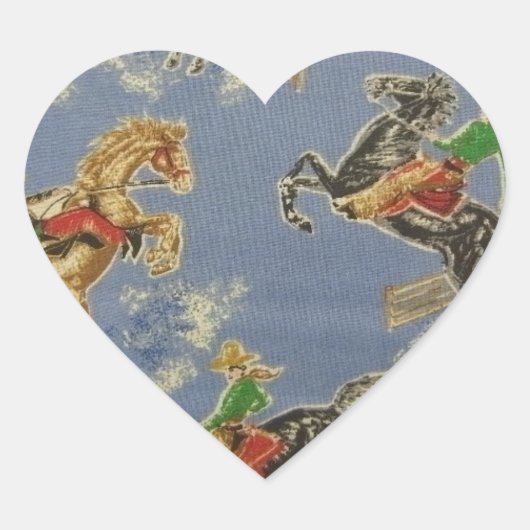 女性のカーボーイブロンクライダー ハートシール (正面)