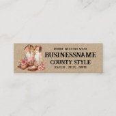 女性のカーボーイブーツウェスタンテーマ スキニー名刺 (正面)