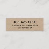 女性のカーボーイブーツウェスタンテーマ スキニー名刺 (裏面)