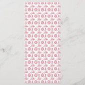 女性のカーボーイブーツピンクウェスタン結婚ズメニュー メニュー (裏面)