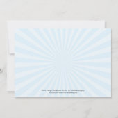 女性のカーボーイブーツブライダルシャワー招待 招待状 (裏面)