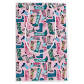 女性のカーボーイブーツ抱き枕 ミディアムペーパーバッグ (正面)