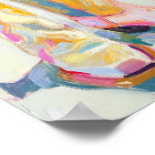 女性のカーボーイブーツ絵を描ズデコールウェスタンランチ ポスター (角)