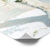 女性のカーボーイブーツ絵を描花 ポスター (角)