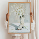 女性のカーボーイブーツ絵を描花 ポスター