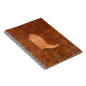 女性のカーボーイブーツ西スタイル工具付きフェイクレザー ノートブック (右側)