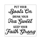 女性のカーボーイブーツ、スイートティー、信仰ゴムアートスタンプ ラバースタンプ (インプリント)