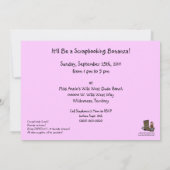 女性のカーボーイブーツ&スパーズ-誕生日ガールお祝い 招待状 (裏面)