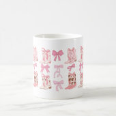 女性のカーボーイブーツ&ボーズコケットマグエステティック コーヒーマグカップ (中央)