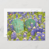 女性のカーボーイブーツ ポストカード (正面/裏面)