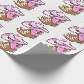 女性のカーボーイブーツ ラッピングペーパー (角)