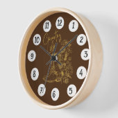 女性のカーボーイブーツ 壁時計 (傾斜)