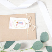 女性のカーボーイブートウェスタン誕生日 ギフトタグ