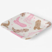 女性のカーボーイブートパーティープレート ペーパープレート (傾斜あり)