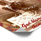 女性のカーボーイプリント ポスター (角)