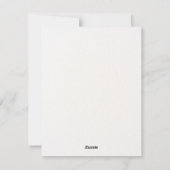 女性のカーボーイベビークロセラインウェスタンサンキューカード シーズンカード (裏面)