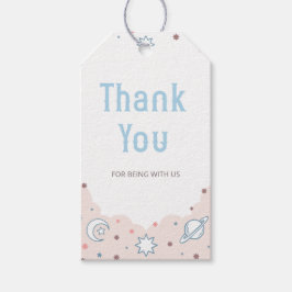 女性のカーボーイベビーシャワーありがとうメッセージカード ギフトタグ