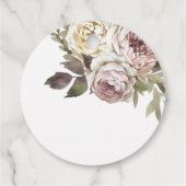 女性のカーボーイベビーシャワーありがとうラベル フェイバータグ (裏面)